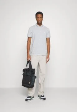 Pier One 2 Pack - Poloshirt - Light Grey/Dark Blue