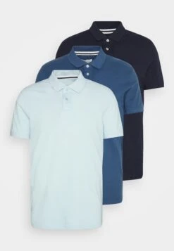 Pier One 3 Pack - Poloshirt - Light Blue/Blue/Dark Blue -Pier One Verkoopwinkel 0ff6d1a0739145f6be830ca146804cdf