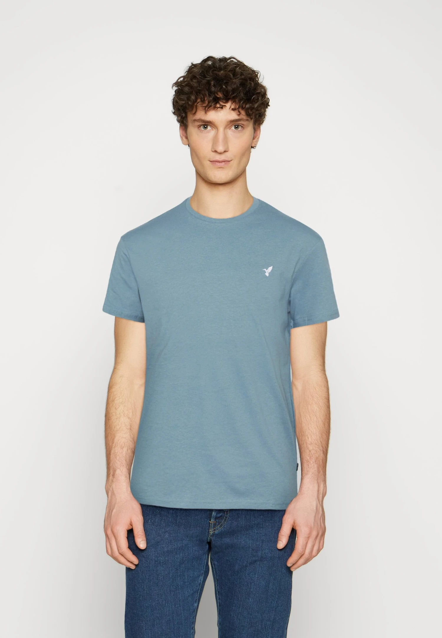 Pier One 5 Pack - T-Shirt Basic - Beige/White/Light Blue 2 Pier One 5 Pack - T-Shirt Basic - Beige/White/Light Blue - Afbeelding 2