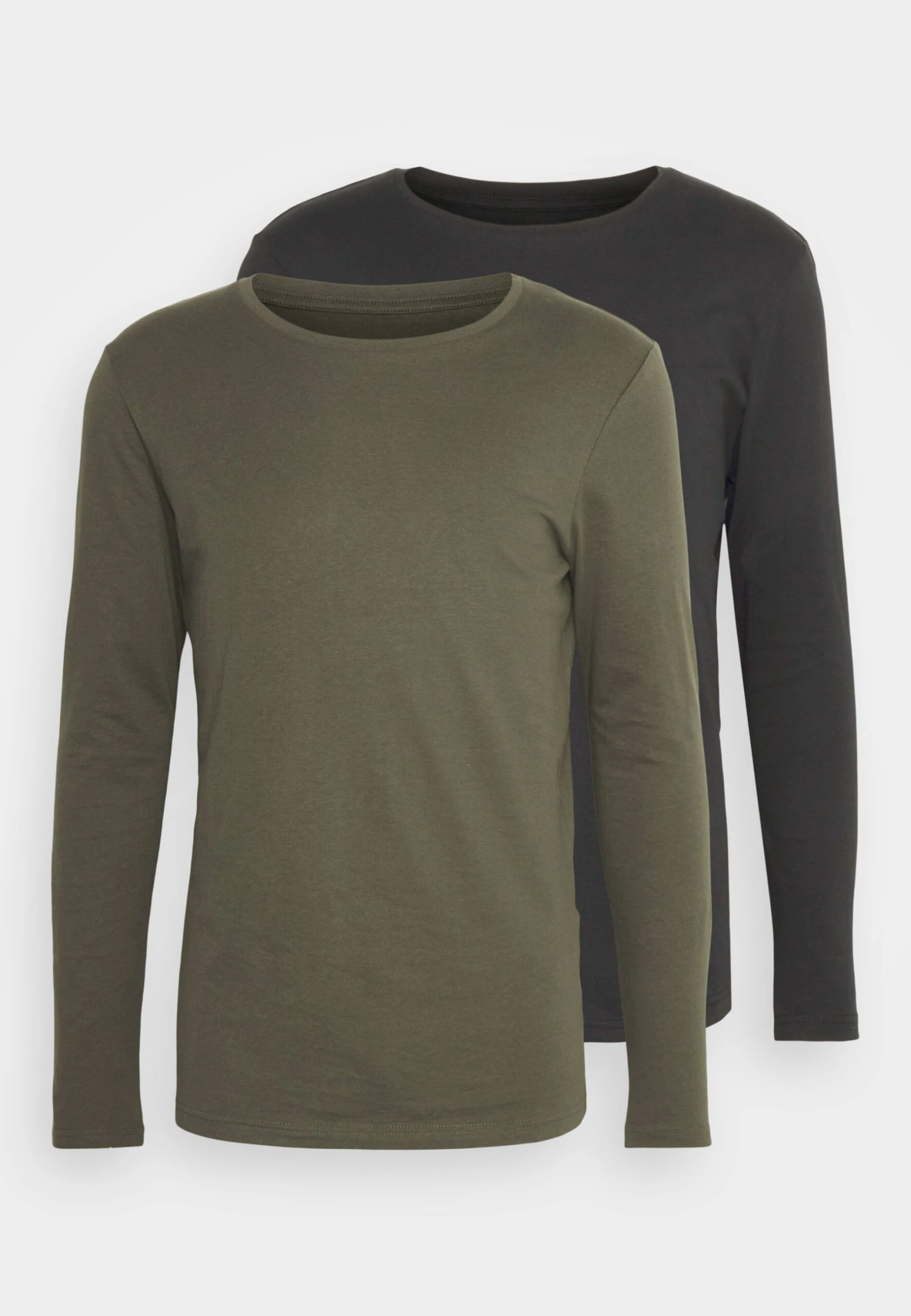 Pier One 2 Pack - Longsleeve - Black/Khaki 5 Pier One 2 Pack - Longsleeve - Black/Khaki - Afbeelding 5