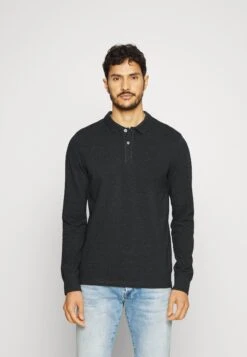 Pier One Long Sleeve 2 Pack- Poloshirt - Dark Grey/Khaki -Pier One Verkoopwinkel 61c36d2fe9404d06a651873e3825e3f3