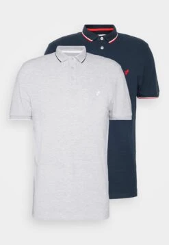 Pier One 2 Pack - Poloshirt - Light Grey/Dark Blue -Pier One Verkoopwinkel 80fc7d2c93fe45a4bd2b3e1128ea88bd