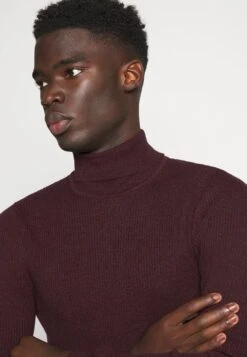 Pier One Muscle Fit Turtle - Trui - Mottled Bordeaux -Pier One Verkoopwinkel 87bc9746f3cd48c78886c3726b9971e1