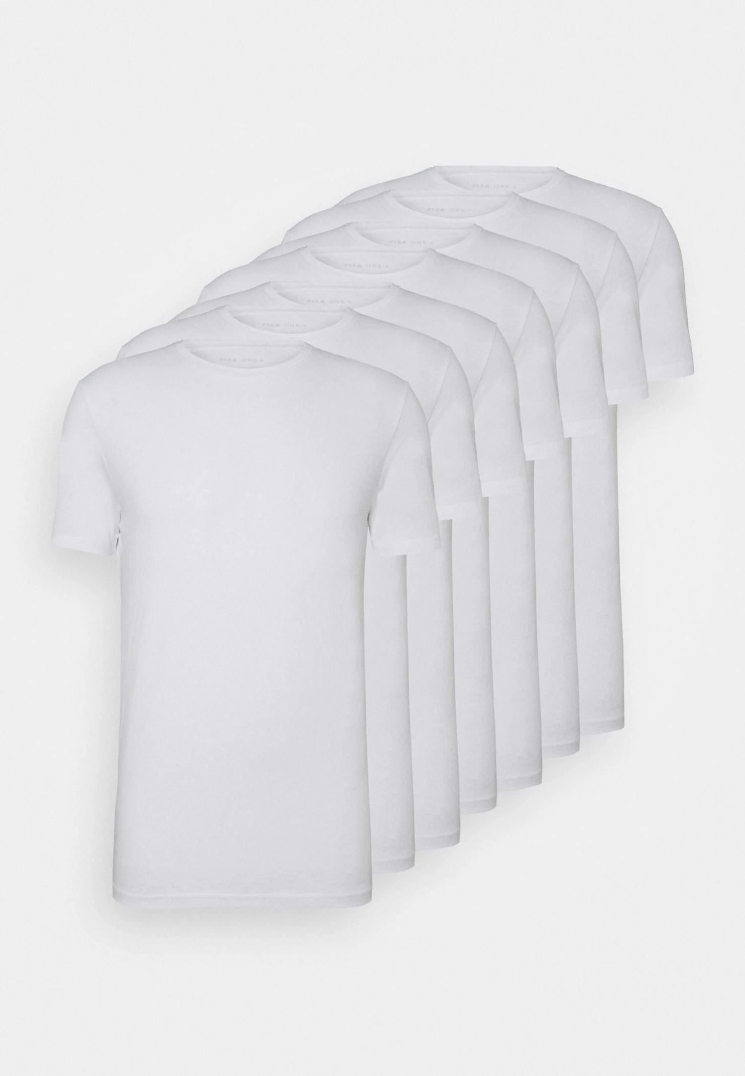 Pier One 7 Pack - T-Shirt Basic - White 1 Pier One 7 Pack - T-Shirt Basic - White
