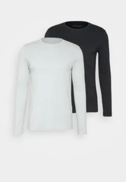 Pier One 2 Pack - Longsleeve - Light Blue/Dark Blue -Pier One Verkoopwinkel dc80738cde5f4337a9bcdc73cf9d8dc9