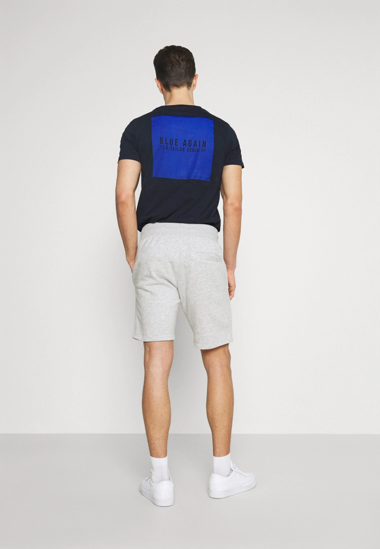 Pier One 2 Pack - Shorts - Mottled Light Grey/Dark Blue 3 Pier One 2 Pack - Shorts - Mottled Light Grey/Dark Blue - Afbeelding 3