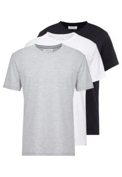 Pier One 3 Pack - T-Shirt Basic - White/Black/Light Grey -Pier One Verkoopwinkel f785e71fb58e4e639608a247ef343f6c